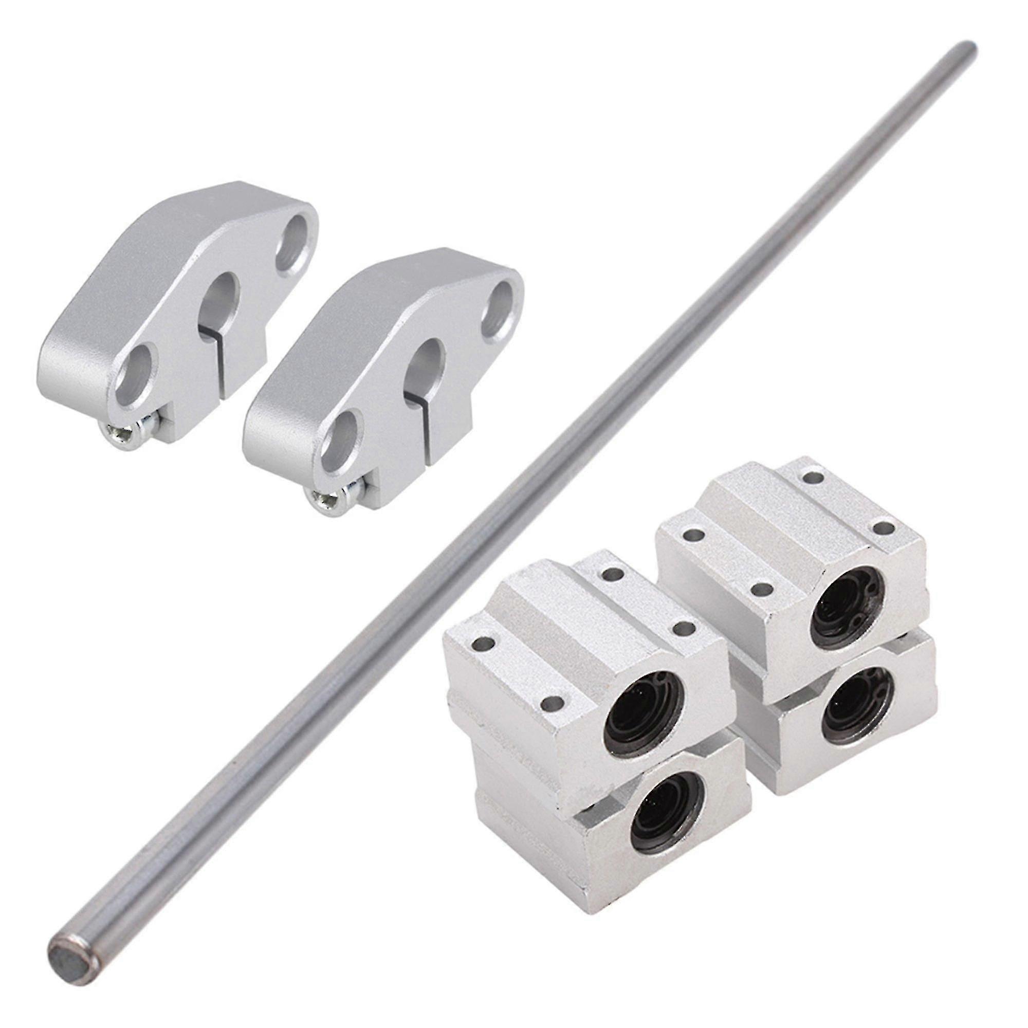 Vertical 500x8mm Linear Shaft Rail Support Axis Linear Bearing Slide Set