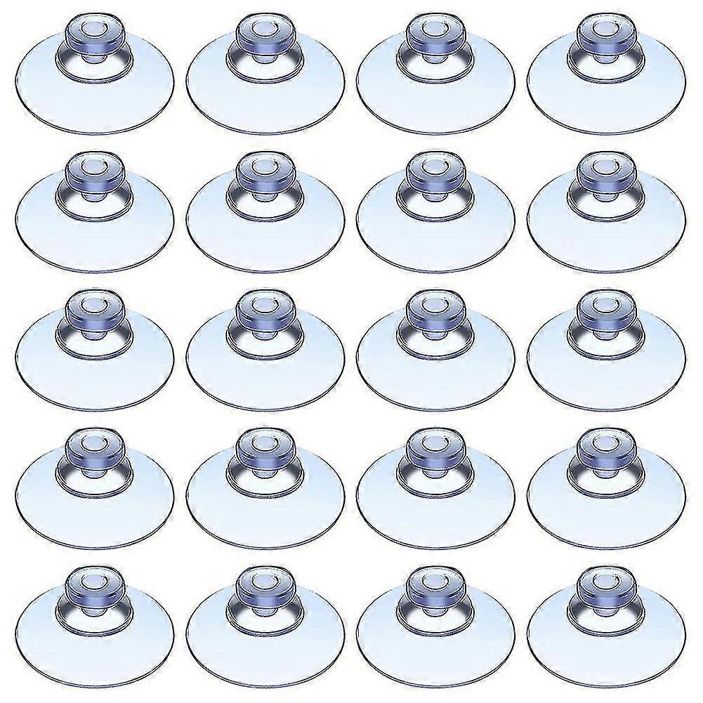 100 Clear Suction Cups Compatible With Outdoor, Kitchen, Window 20mm