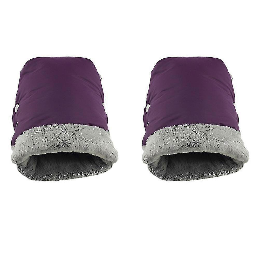 1 Double Light Waterproof Winter Warm Glovepurple bd