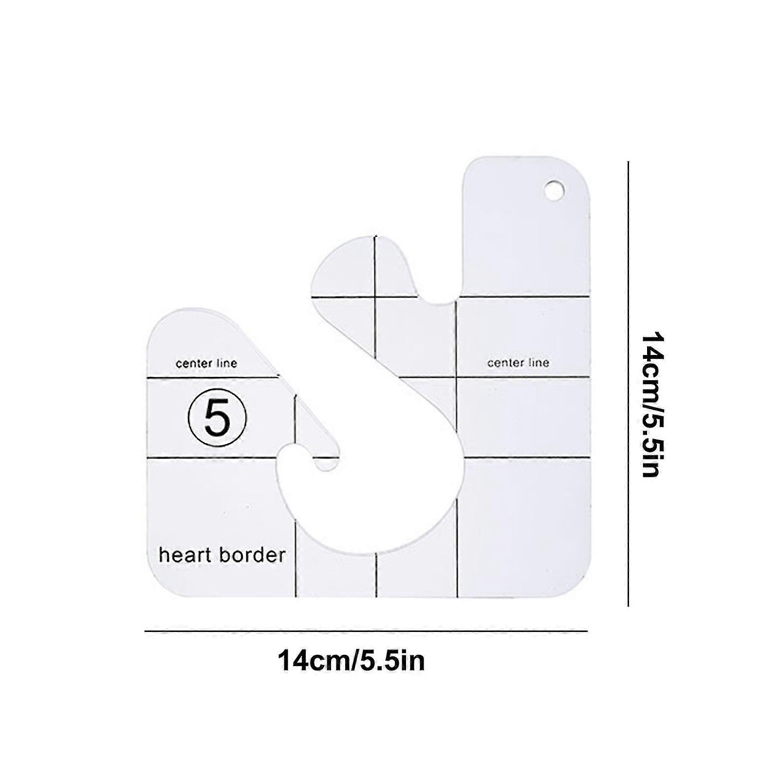 Acrylic Diy Sewing Patchwork Ruler Special-shaped Hollow Sewing Kit Patchwork Template