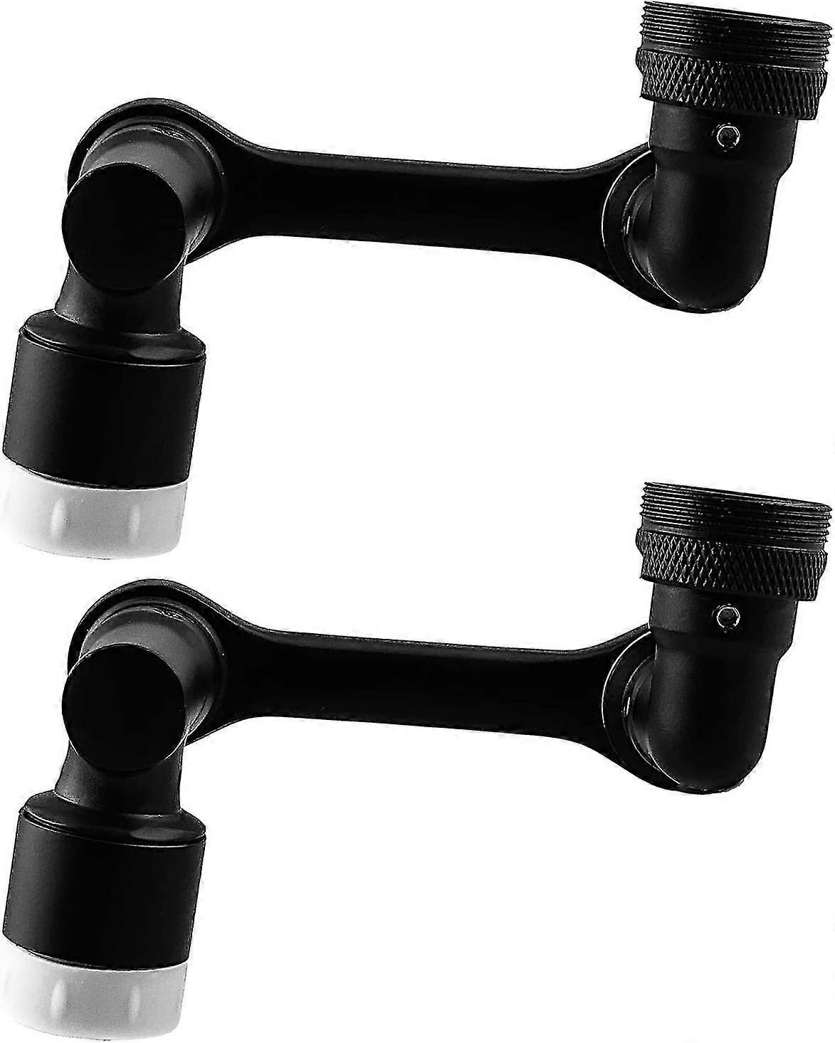 2 Pack Mechanical Arm Splash Filter Faucet Extender 1080 Degree Rotating