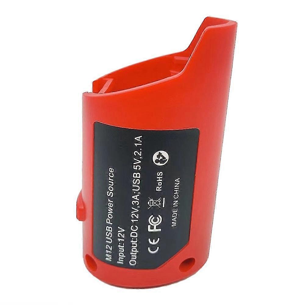 N12 Li-ion Battery Charger Converter For Mil-waukee M12 12v 10.8v Lithium Battery Usb Device Mobile