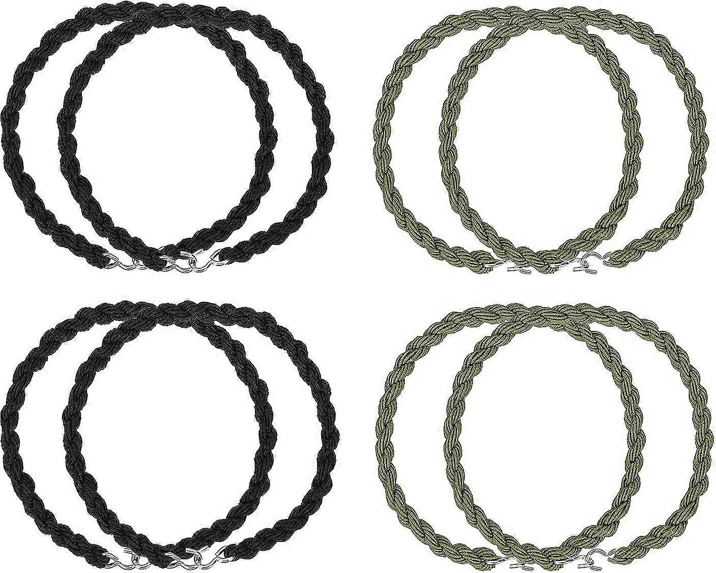 8pcs Heilwiy Elastic Boot Bands Military Boot Straps Blousing Garters With Metal