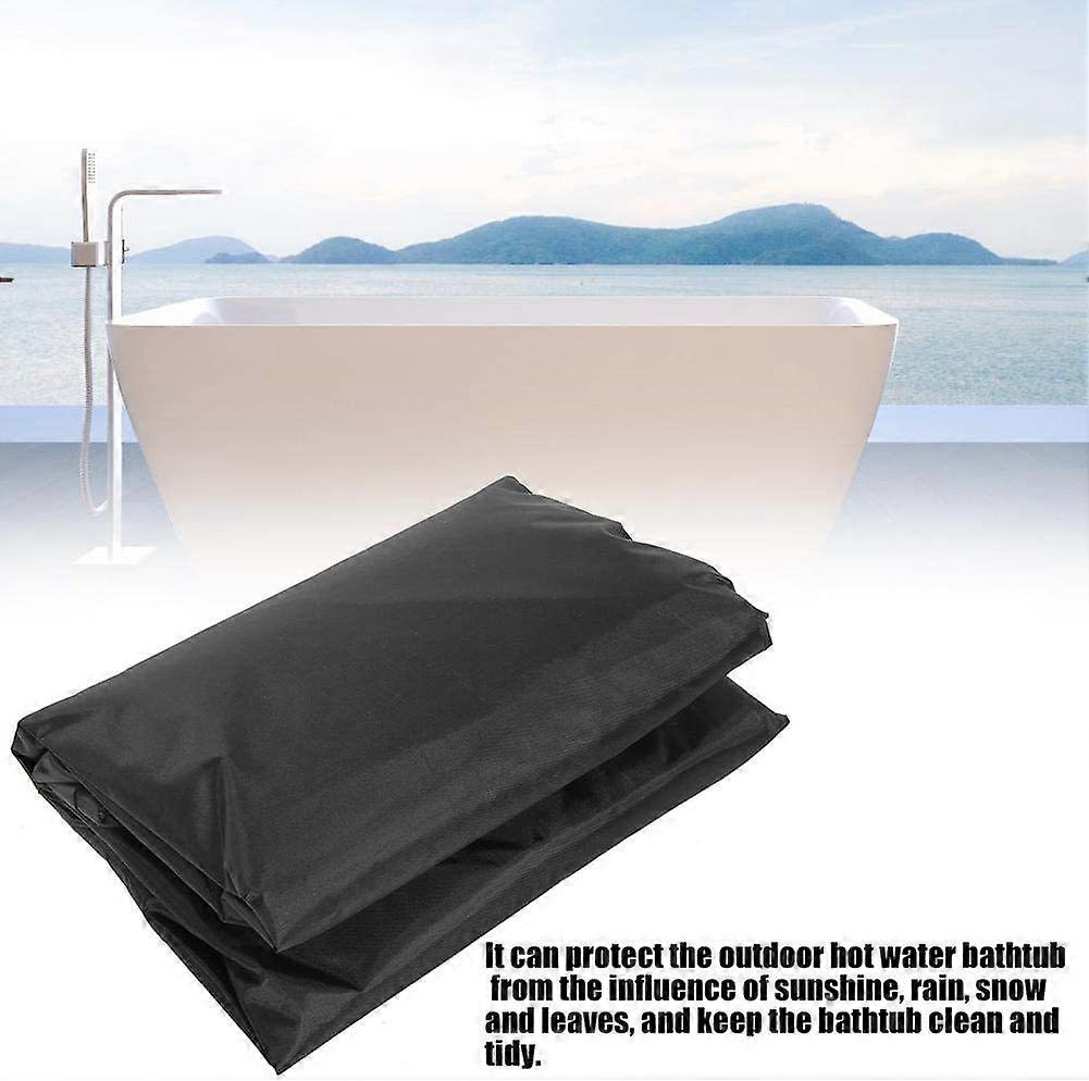 Waterproof Polyester Square Hot Tub Cover Out