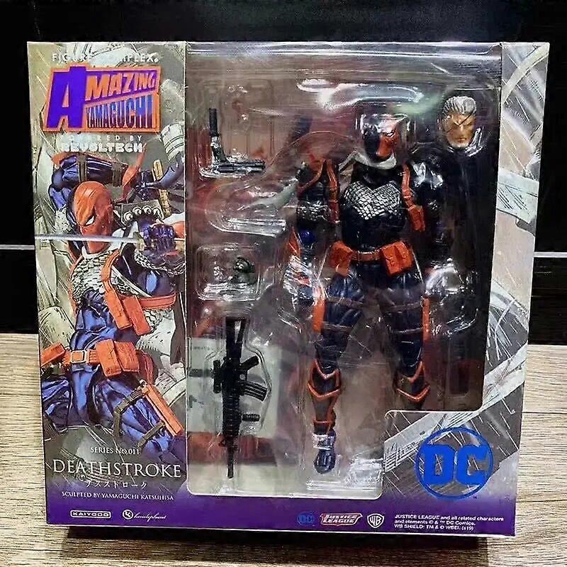 DC 17cmデスストロークジョイント可動アニメアクションフィギュアPVC玩具コレクションフィギュア友達ギフト用