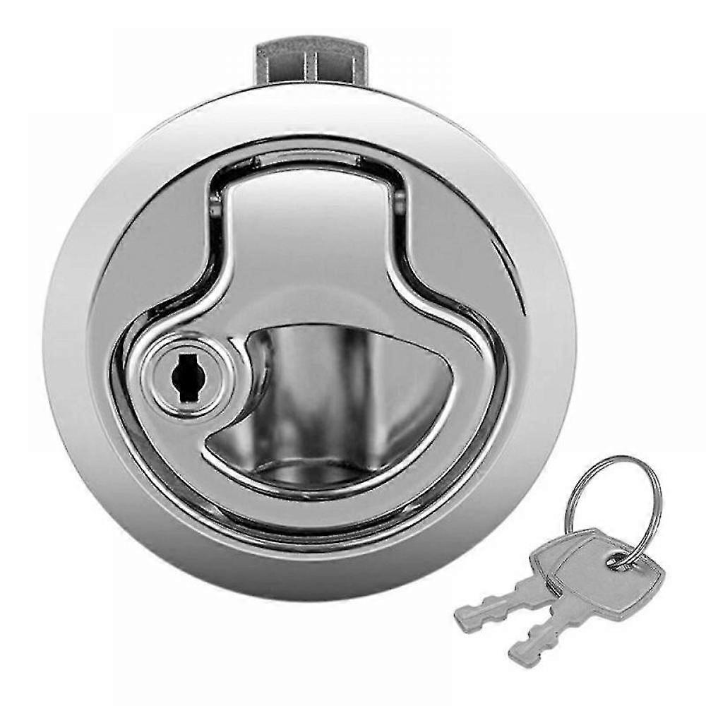 Marine Boat Stainless Steel 2" Flush Pull Hatch Latch For Rv Caravan Boat Rv Door Lock With Deadbolt Rv Door Lock With Deadbolt