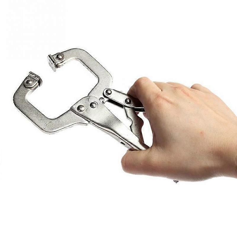 Set of 2 Clamps with Swivel Pads Steel Clamp Welding Vise