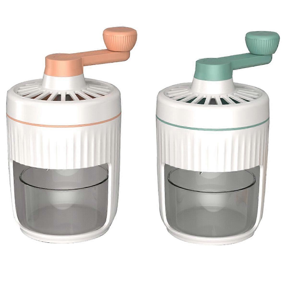 Ice Crusher, Manual Rotary Ice Crusher-Small Manual Shaving Ice Machine for Household Thickened Sta