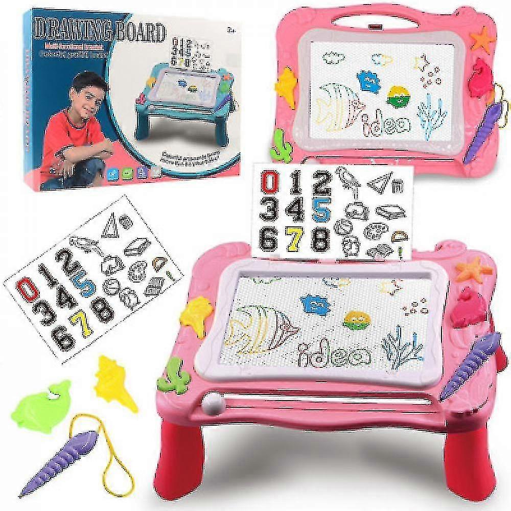 EVAGO Kids Toys BabyToys,Children's Magnetic Drawing Board 3 In 1 Graffiti Drawing Board Children's Building Block Activity Table