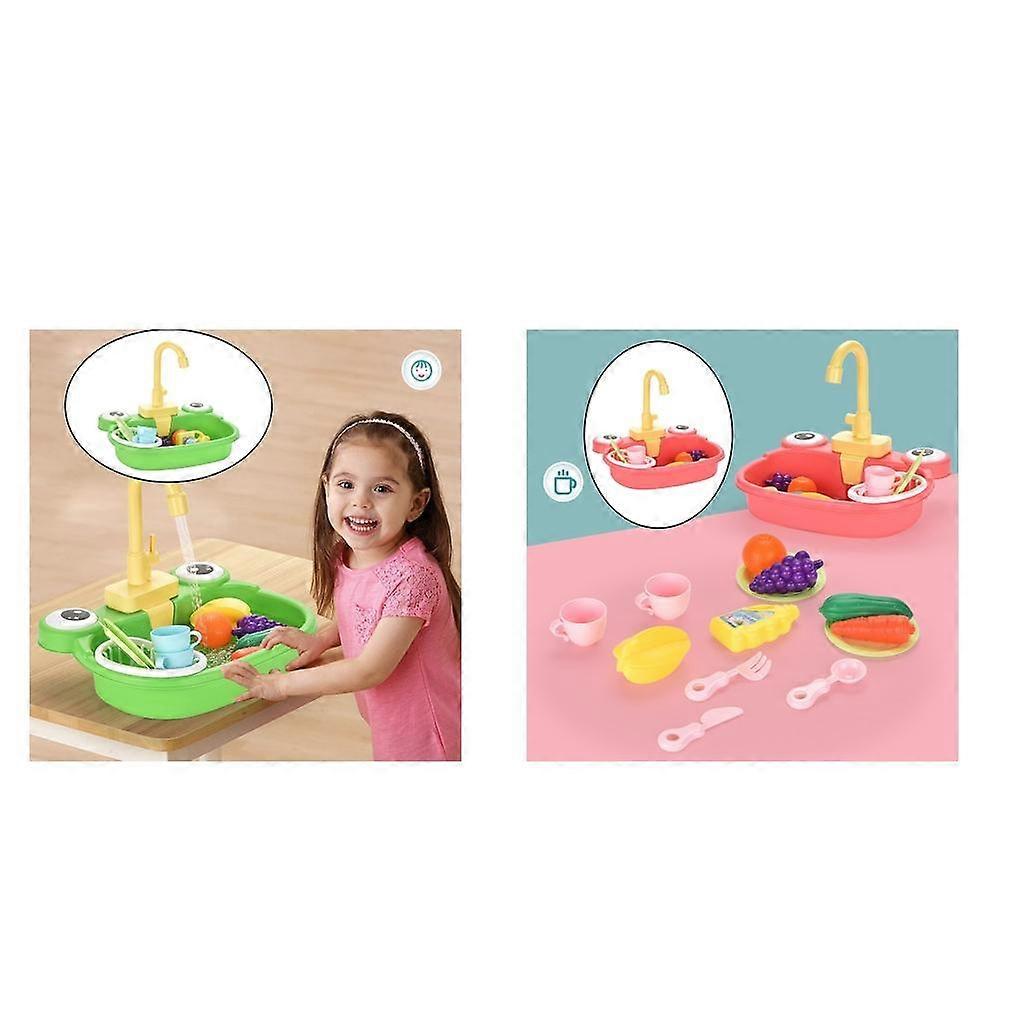 2pcs Automatic Kids Simulation Kitchen Toy Cartoon Frog