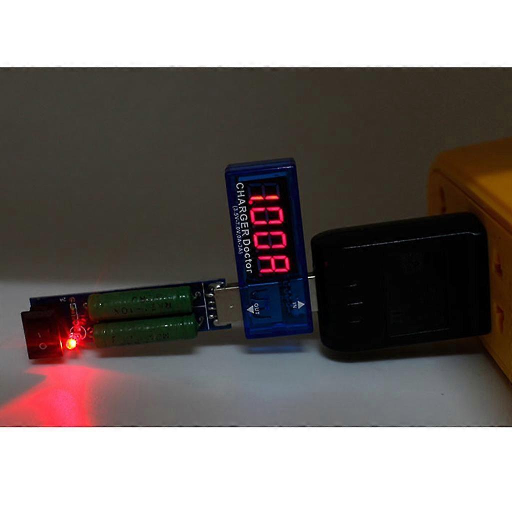USB Charger Doctor Current Voltage Charging Detector Battery Voltmeter Ammeter Multimeter USB Tester Mobile Power Panel Monitor Gauge DC LED Display