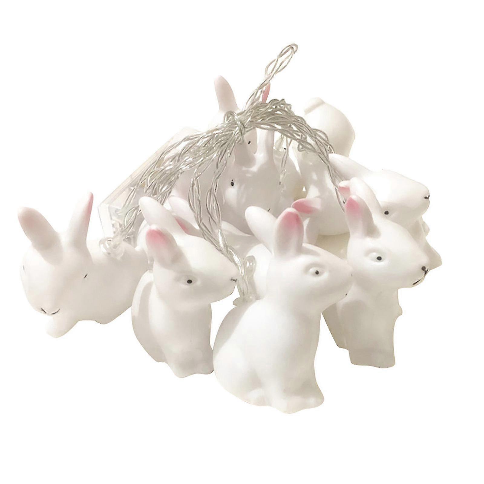 led easter bunny strings patio room window decoration party pendant