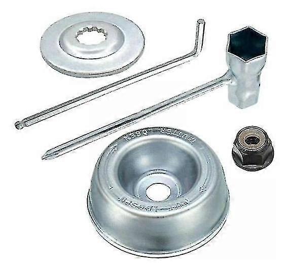 Κιβώτιο ταχυτήτων εργασίας κεφάλι εργασίας επισκευής κιτ προστατευτικά καλύμματα χλοοκοπτικών μηχανών (χρώμα: ασημί + μαύρο) (5pcs)