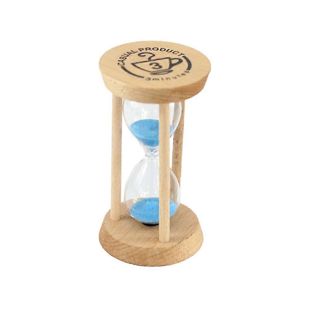 3 Minutes Children Brushing Sand Timer Hourglass Timer Sands Hourglass Home Decoration (blue)