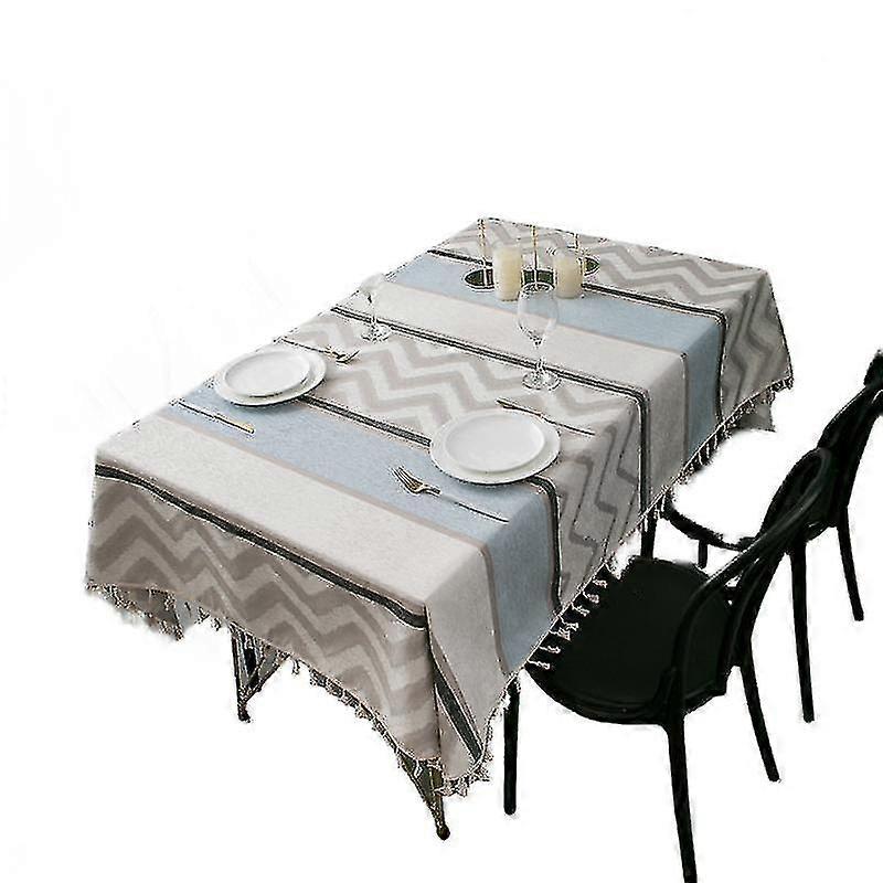 The Table Rat Dining For Rectangular Tablecloths On The Table Cover Stripe(140*160cm)