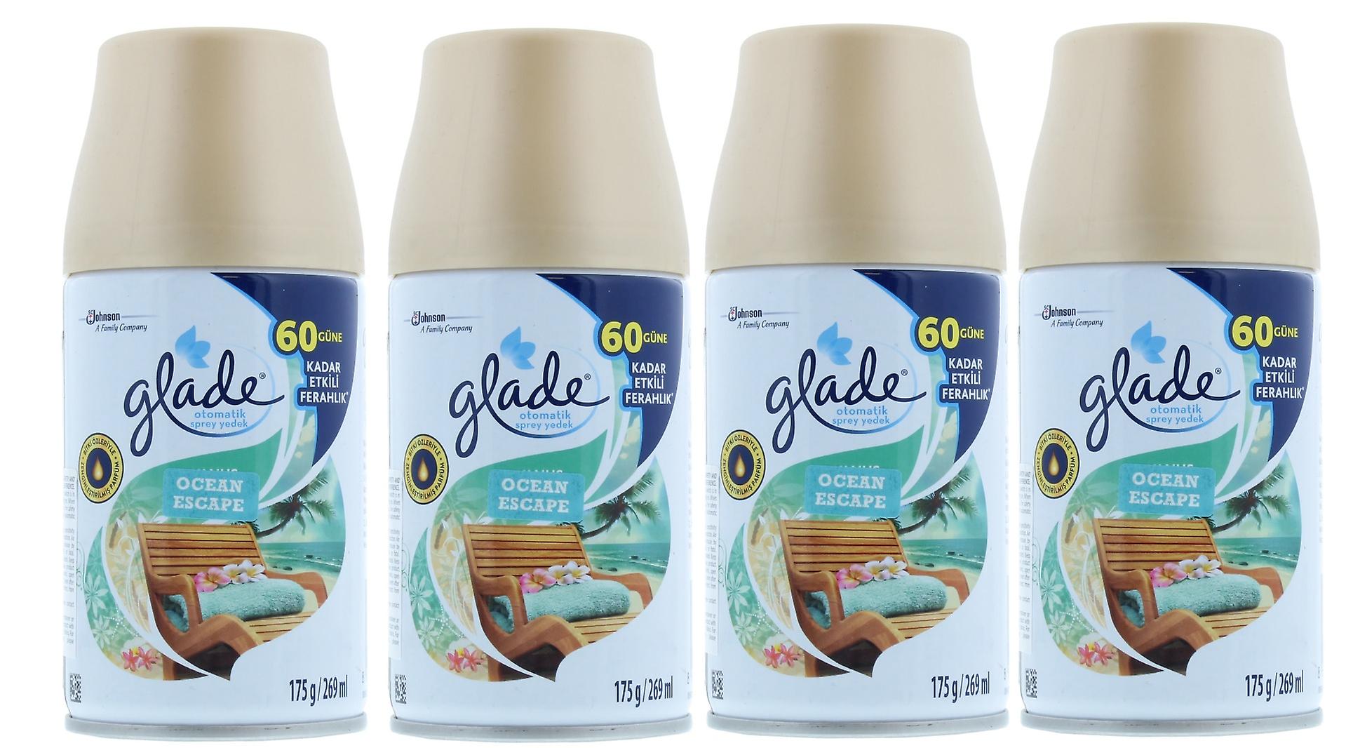 4 x Glade Automatic Spray Refill 269ml - Ocean Escape