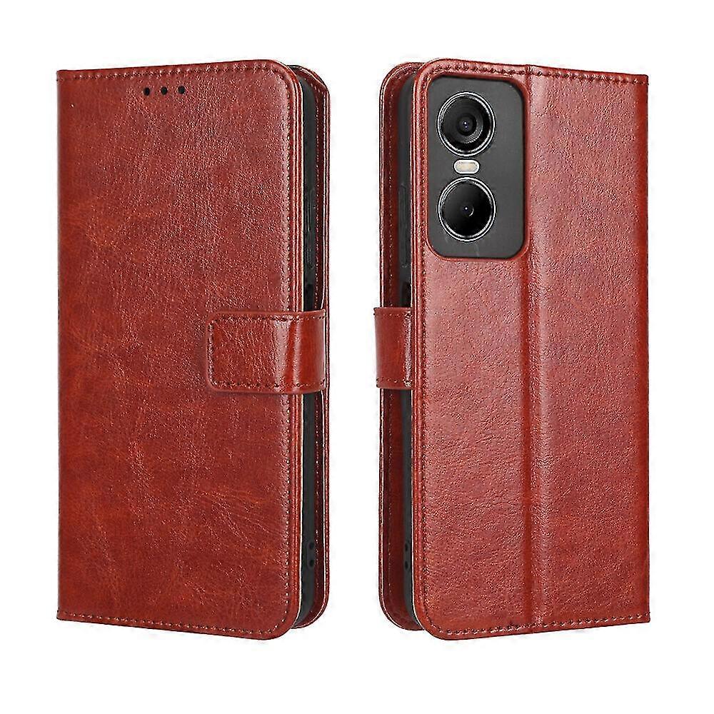 New Compatible With Tecno Pop 6 Pro Case Magnetic Leather Wallet Flip Cover Folio Shockproof Case Compatible With Tecno Pop 6 Pro