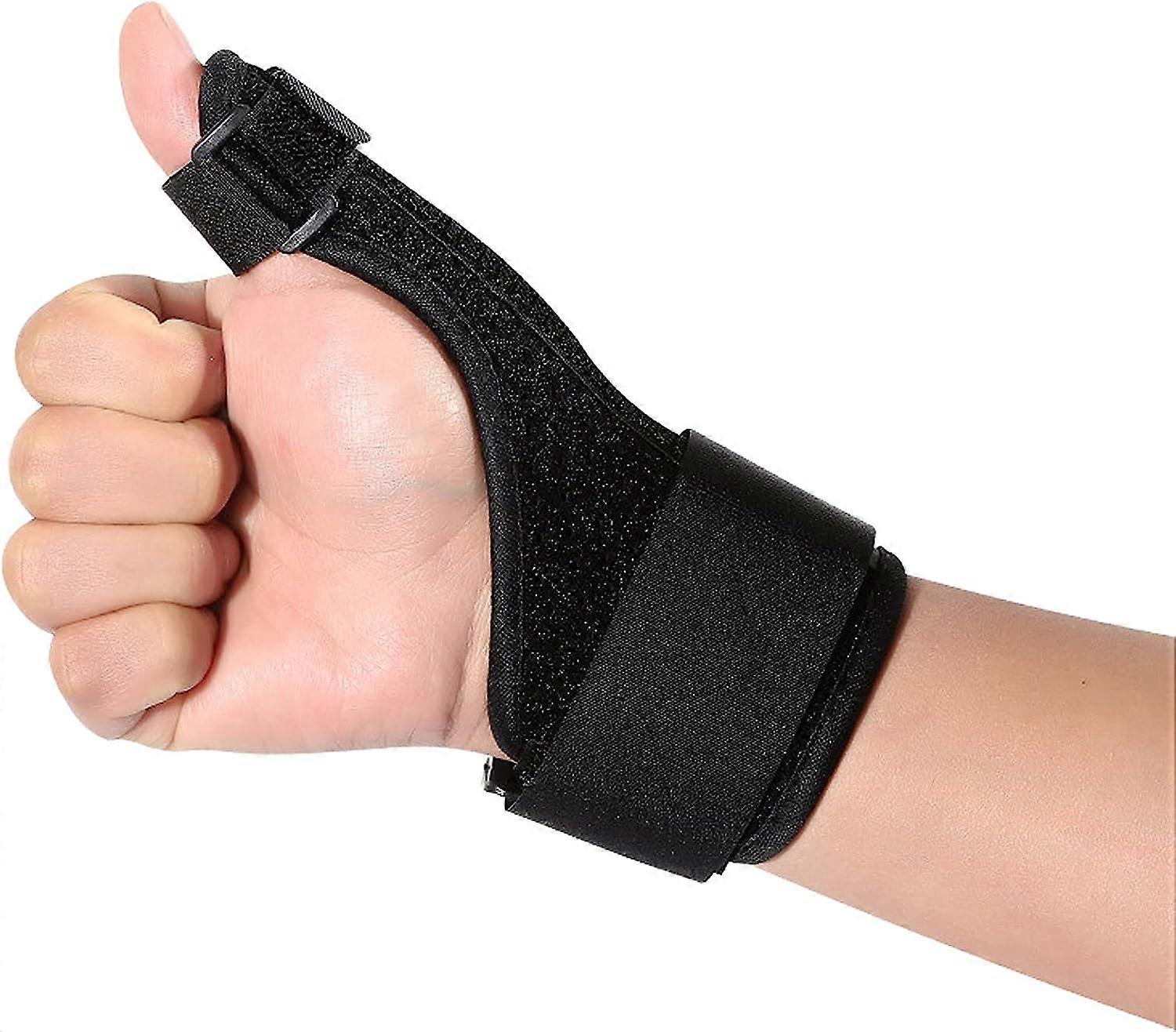 Elastic Thumb Brace, Thumb Brace for Left or Right, Advanced Wrist Brace for Carpal Tunnel Syndrome, Fractures and Sprains and Arthritis, One Size