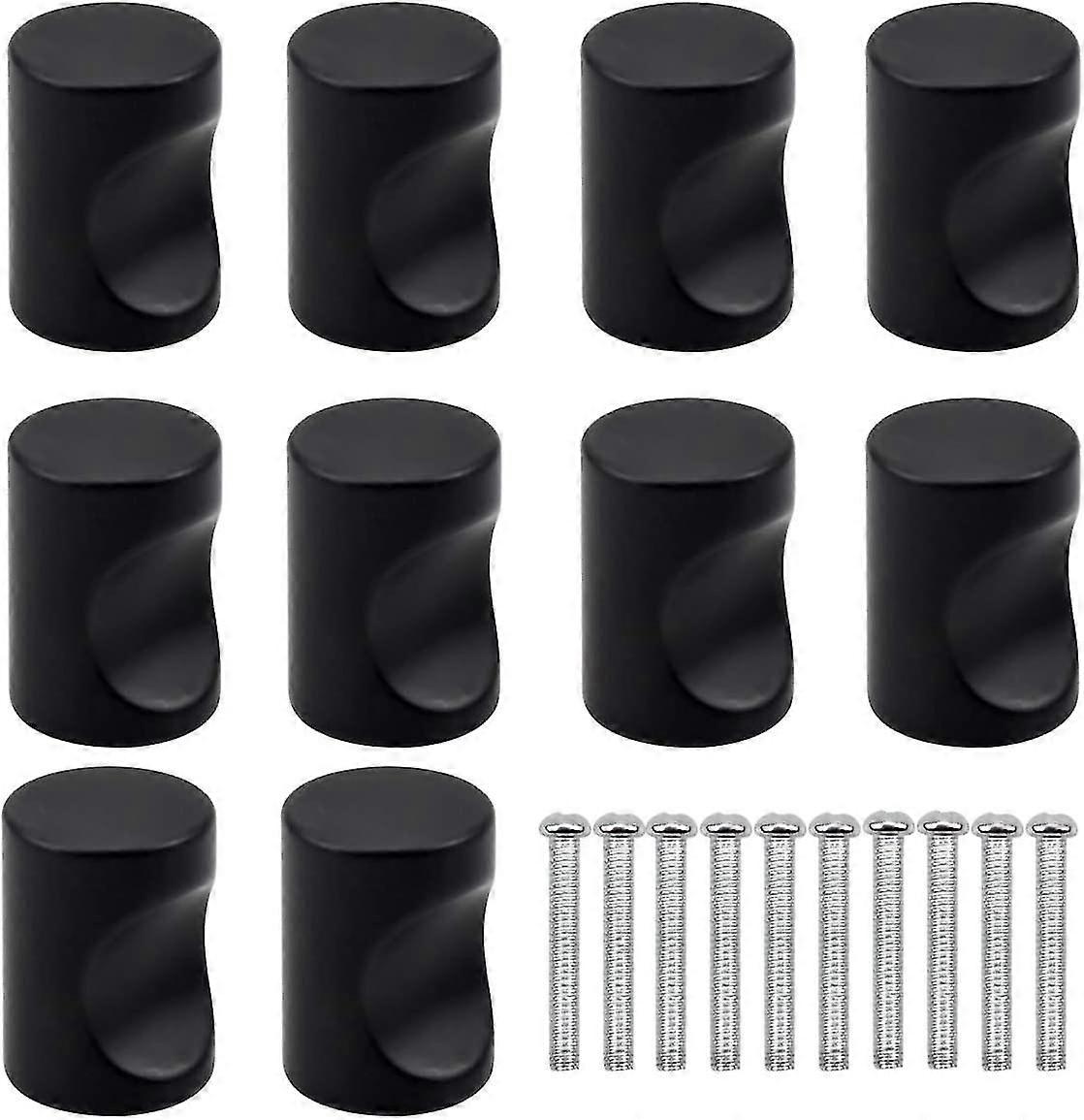 10pcs Black Drawer Door Handle,furniture Knob,single Round Hole Drawer Knobs,modern Door Knobs