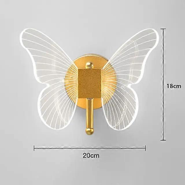 فراشة LED مصباح الحائط السرير ضوء الجدار الإضاءة الداخلية لغرفة النوم الرئيسية غرفة المعيشة الديكور الخلفية ضوء لاعبا اساسيا
