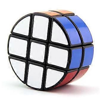 Circular 2x3x3 Quebra-cabeça Cubo Especial Cubo Circular Veloção Brinquedo 66mm PVC Sticker Versão (Preto)
