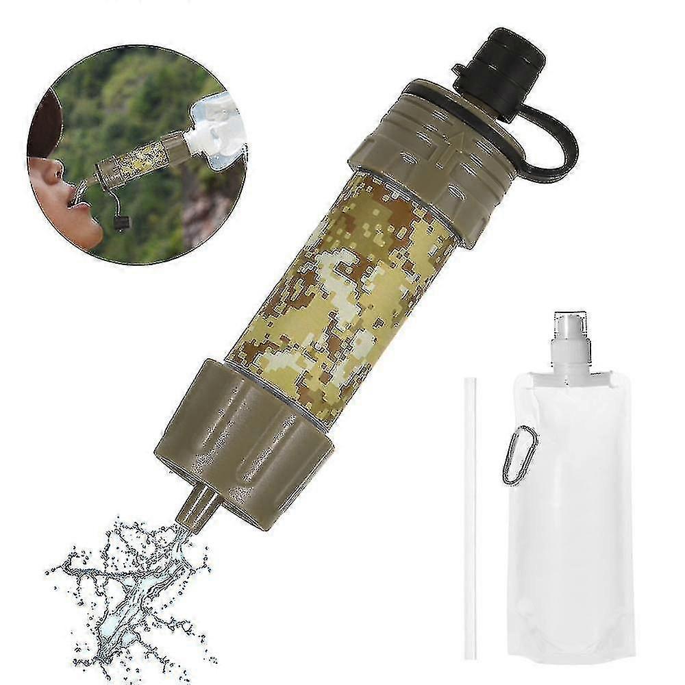 Portable Mini Water Filtration System - Survival Water Purifier Straw