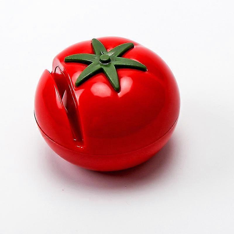 Small Tomato Knife Sharpener Outdoor Creative Portable Knife Sharpener Household Kitchen Tool Quick Sharpener 1 Pieces Red
