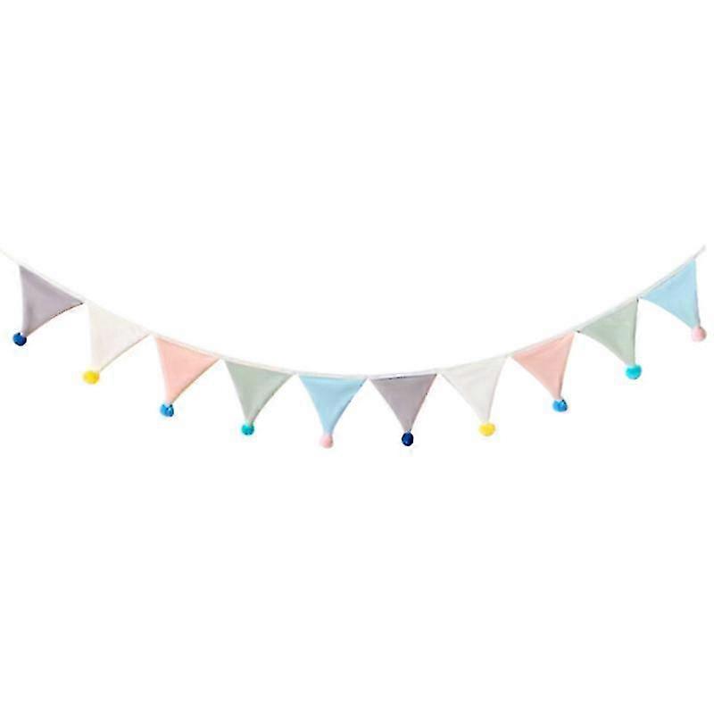 Hanging Banner Soft Texture Wide Application Plush Assorted Decorative Garland Flag Party Accessorie-ZZY