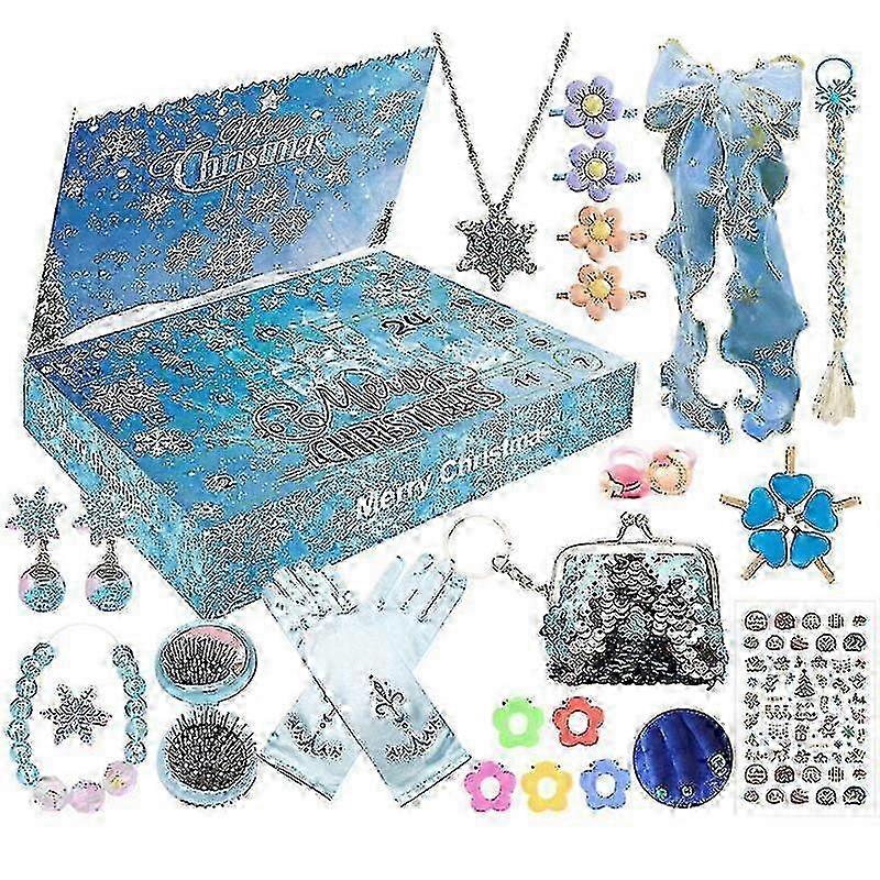 Frozen  Advent Calendar Frozen Princess Bag Jewelry 24 Days Countdown Calendars Blind Box Xmas Gift Box