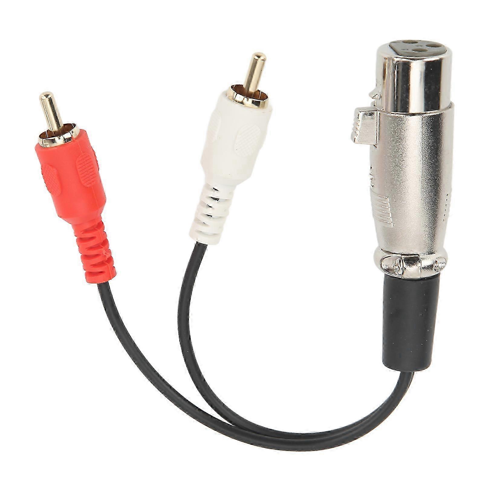 XLR Female to 2RCA Cable Converter for Microphone and Speaker Sound 5.9 Inches