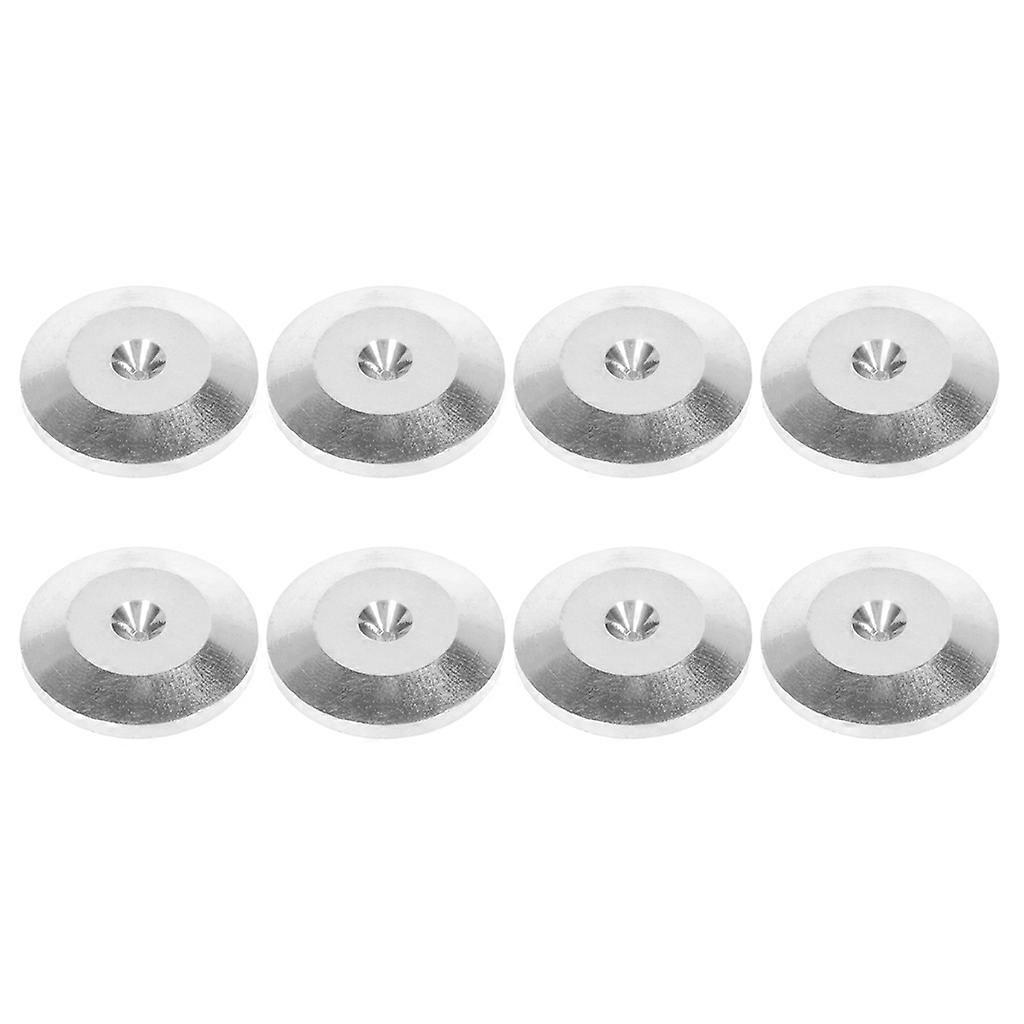 8Pcs / set Alliage d’aluminium Haut-parleur AMP Isolation Spike Pad Préampli DAC Tapis Sol