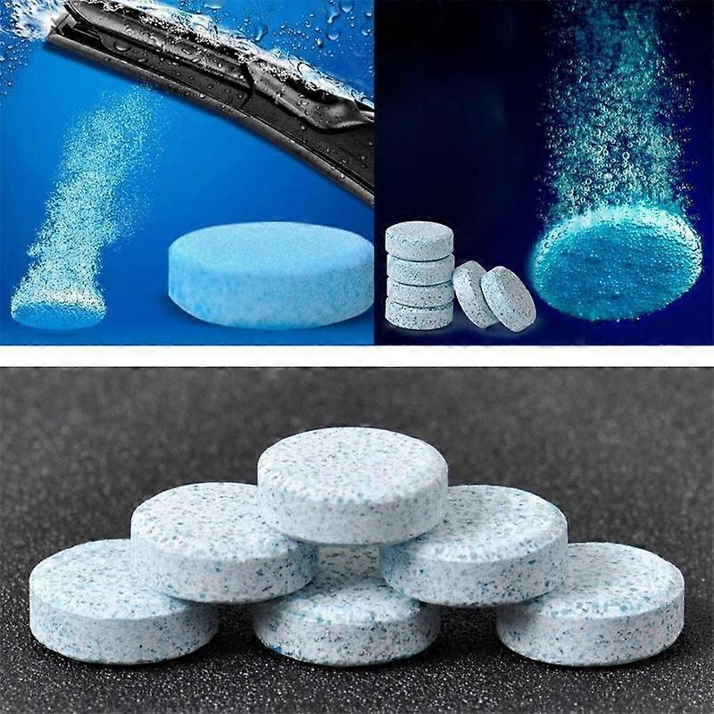 10Pcs/Pack Car Solid Wiper Cleaner Effervescent Tablet Auto Window Cleaning Windshield Glass Cleaner Car Accessories