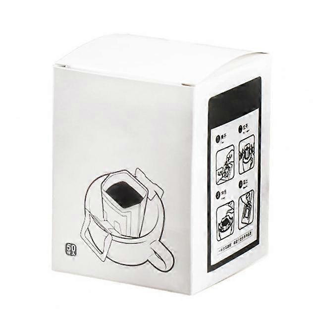50Pcs/Box Disposable Drip Coffee Cup Filter Bags Office Travel Coffee Powder Filter Strainer Bag Pouch Tea Filter Bag Coffeeware