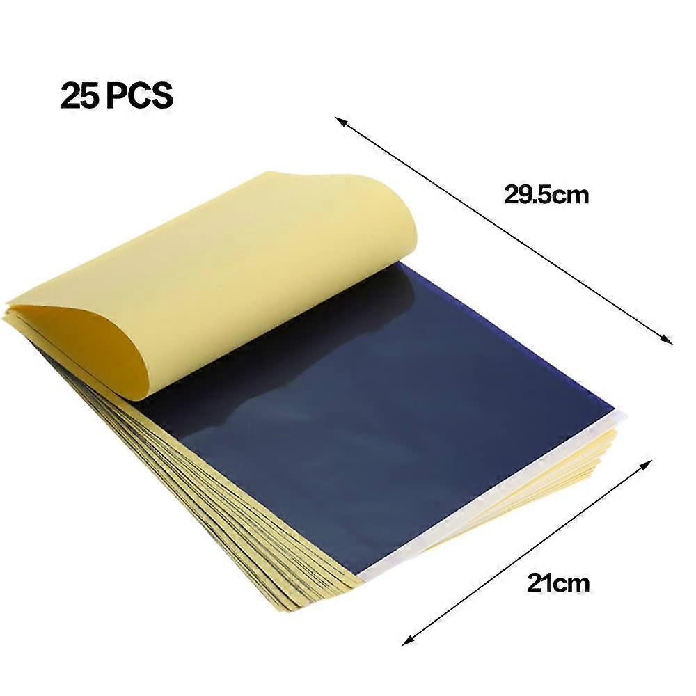 100 ark tatueringsöverföringspapper A4 termisk spårning kolstencilpapper stenciler överföringspapper för handsfree- och termisk skrivare