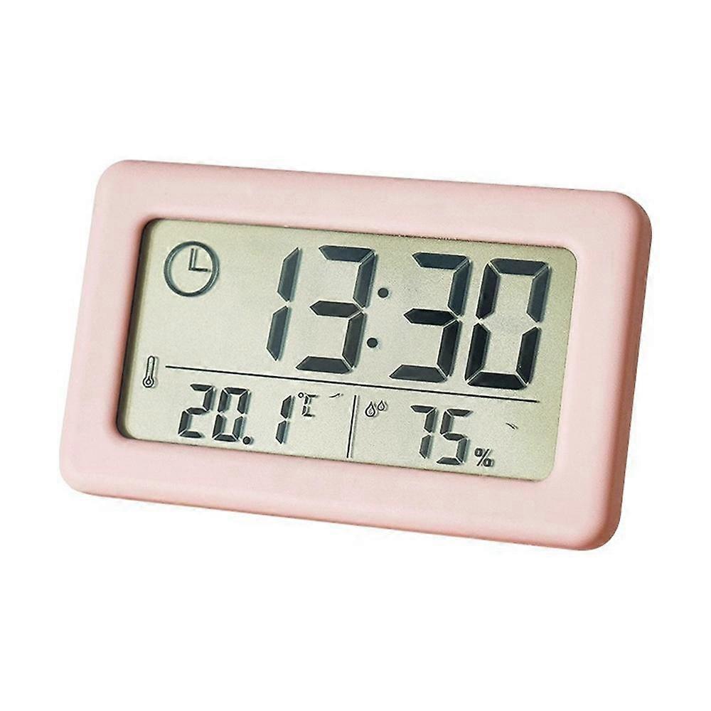 Desktop mini digital clock portable table clock electronic clock time display thermometer