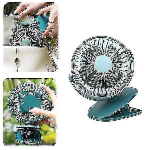 Mini Clip Fan Usb Charging Wall Mounted Ceiling Fane Mute Large Wind Power Student Office Portable Clip Fan