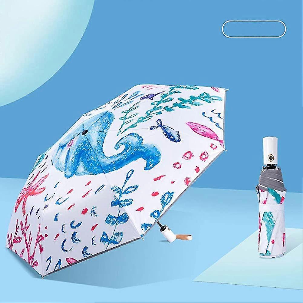 Children's Automatic, Pocket Umbrella Children's Automatic With Reflective