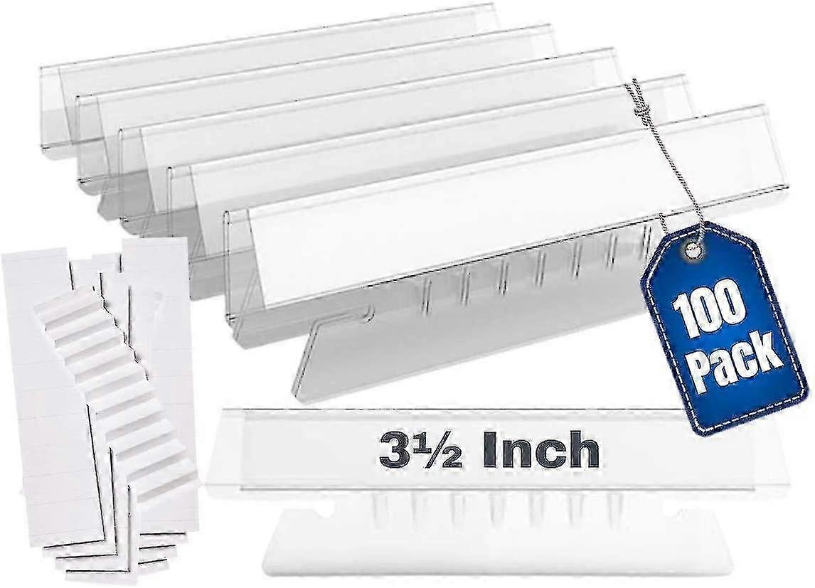 1intheoffice Clear Hanging Folder Tabs, And Inserts 3-1/2" X 5/8"