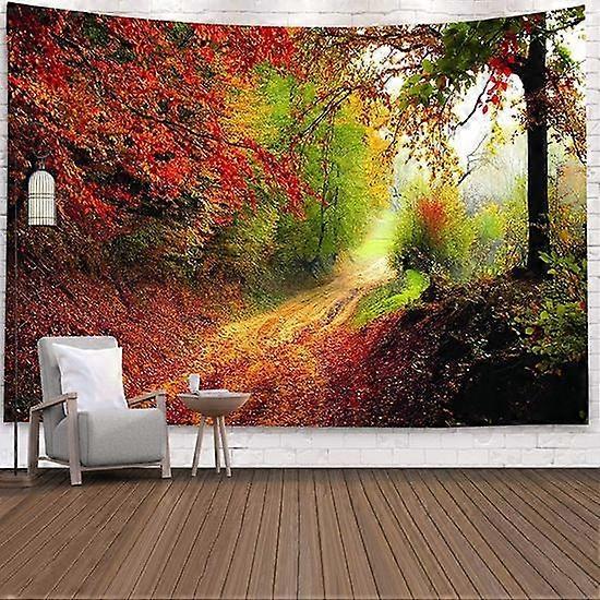 Metsän vesiputous kuvakudos seinä roikkuu Halloween vihreä kuvakudos silmien suojaus kuvakudos kodin sisustus m