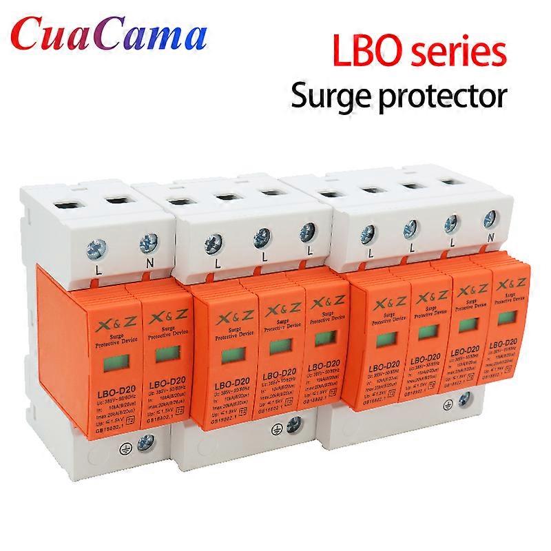 1Pcs AC SPD Surge Protector LBO Low Voltage Distribution Household Arrester Lightning Protection Device 2P 3P 4P Switch Module