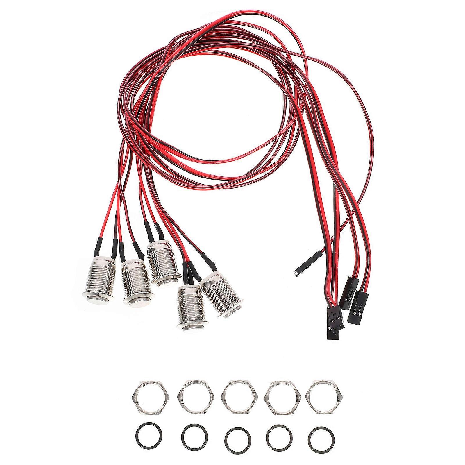 5 Pcs Switches Car Push Button Switch Marine Switch Horn Button Horn Switch The Switch