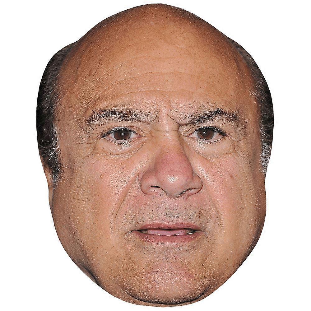 Danny DeVito (Frown) Celebrity Mask, Flat Card Face