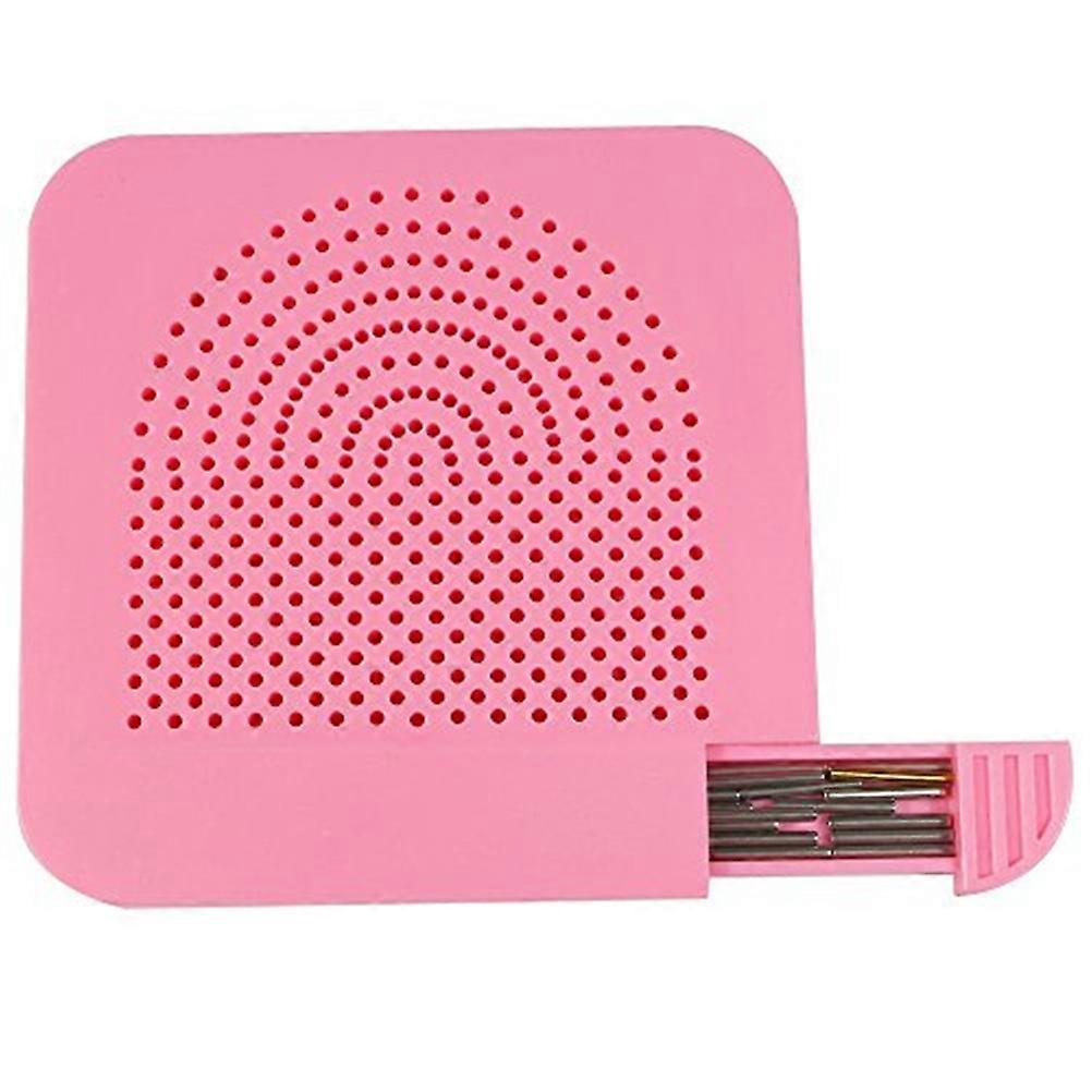 Quilling Board with Storage for Paper Crafting Winder Roll Square Craft DIY Tool (Pink)