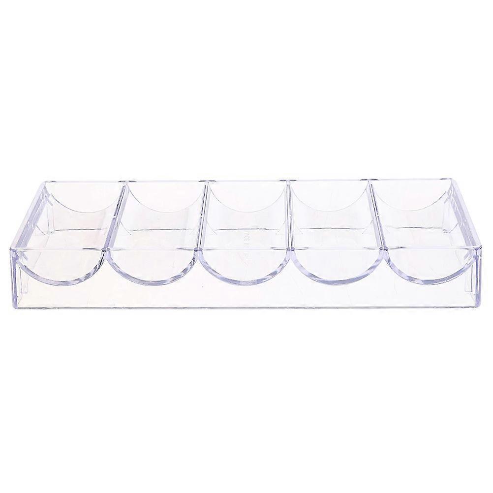 Texas Holdem Mahjong Chips Storage Case Collectible Coin Tray Game Counting Tray