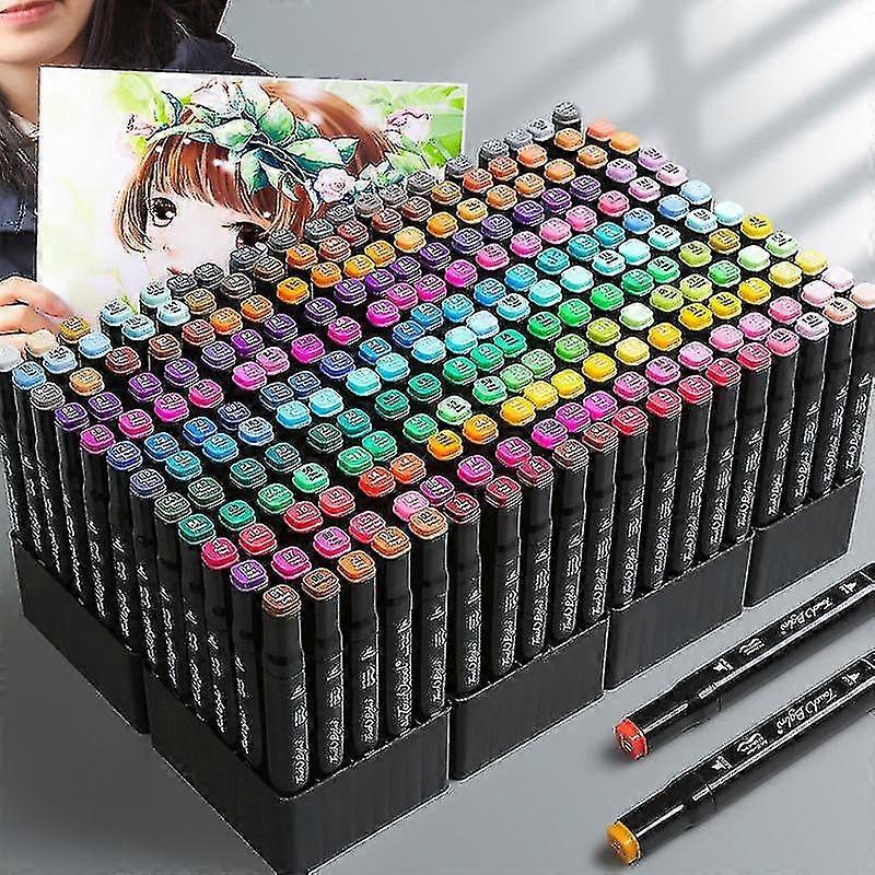 Dual Brush Marker Pens For Coloring 12 Colored Markers And Brush Tip Art Markers