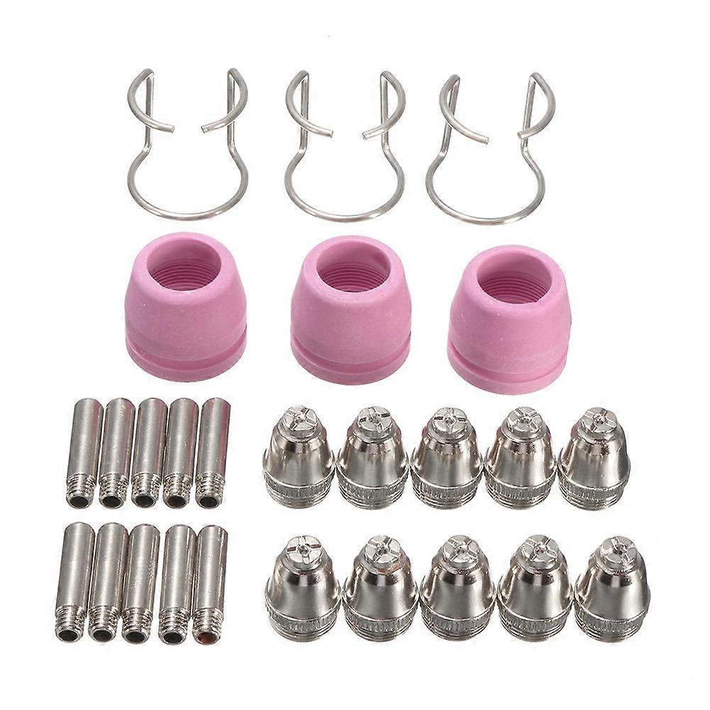 26Pcs Plasma Cutter Consumables Kit SG-55 AG-60 WSD-60P Cutting Torch Tip Nozzle JIKAIX