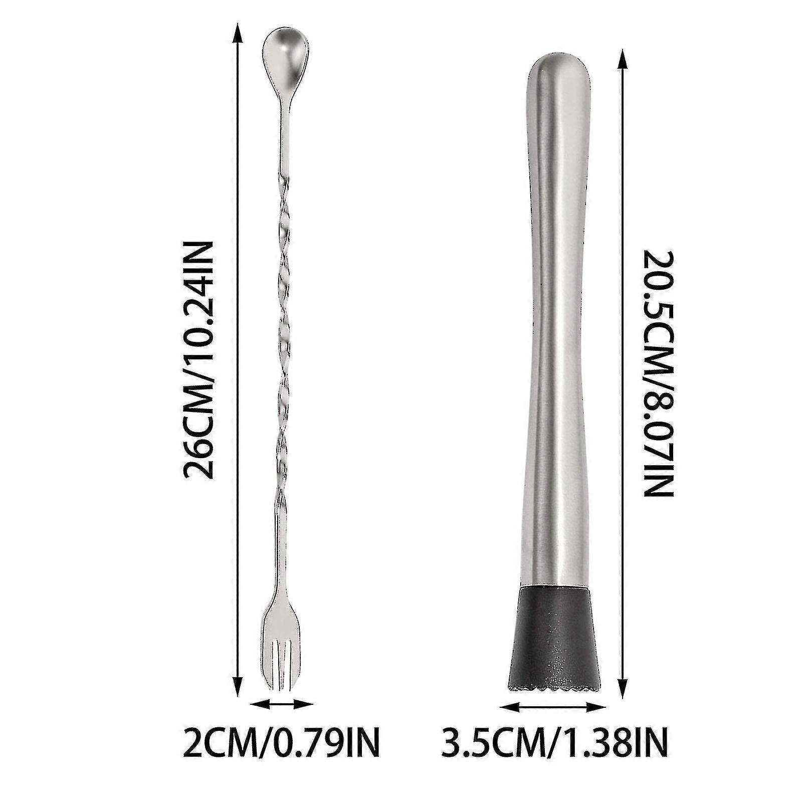 Bartending Lemon Bartending Stick Crushed Ice Hammer Cocktail Crushed Stick Bar Wine Set Stainless Steel Pounding Popsicle Set