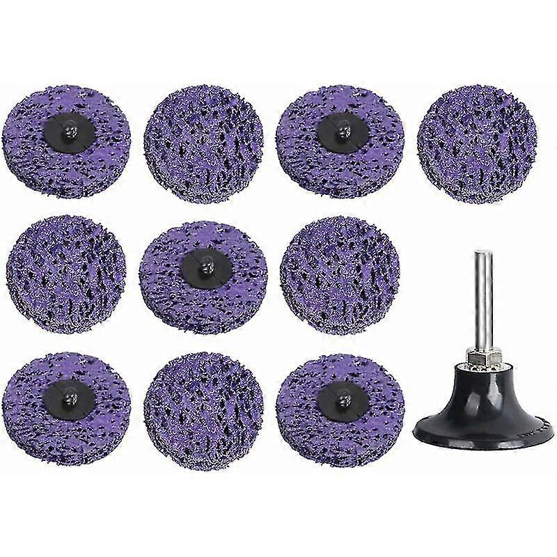 Quick Change Discs Sanding Disc With Holder Locking Roller Surface Roloc Change For Paint And Rust Removal From Grinder Surface