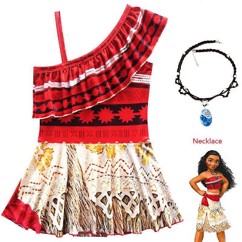 Moana Princess Dress Costume For Girls – Book Week, Halloween, Cosplay Party Outfit