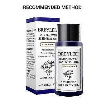 Breylee Haarwuchs Ätherisches Öl Schnell Kraftvolles Haar Verhindern Sie Kahlheit Produkte Anti-Haarausfall-Serum Nährende Haarpflege 20ml